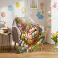 thumbnail image 3 of Throw Blanket Fleece Throw Blanket 50x80in, Spring Easter Flowers Eggs Soft Lightweight Bed Blankets Paintings Style Floral Art Fuzzy Couch Blankets for All Season, 3 of 9