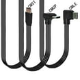 thumbnail image 2 of USB 2.0 Male to USB C Data Cord Wire Straight Head/90 Degree Bend Flat Cable for Tablet Phones 480Mbps Data Transfer, 2 of 14