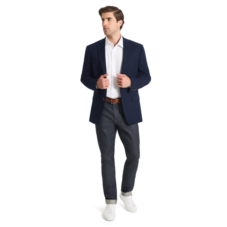 Chaps Men's Navy Classic Fit Suit Jacket photo 7