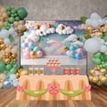 thumbnail image 3 of Balloon Gold Star Arch Birthday Party Photobooth Backdrop Nebular Sky Cloud Background Childr Photography Studio Props, 3 of 8