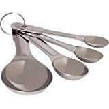 Fox Run 4-Piece Stainless Steel Scoops Measuring, 0.75 x 1.75 x 5.25 inches, Metallic