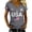 Grey, variant on MEICHEN Usa Flag Print 250th Anniversary V Neck T Shirt Top Ladies' Short Sleeve Patriotic Graphic Tee Summer Casual Blouse