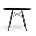 thumbnail image 4 of Parisian 39" Round Dining Table Black / Walnut Legs, 4 of 5