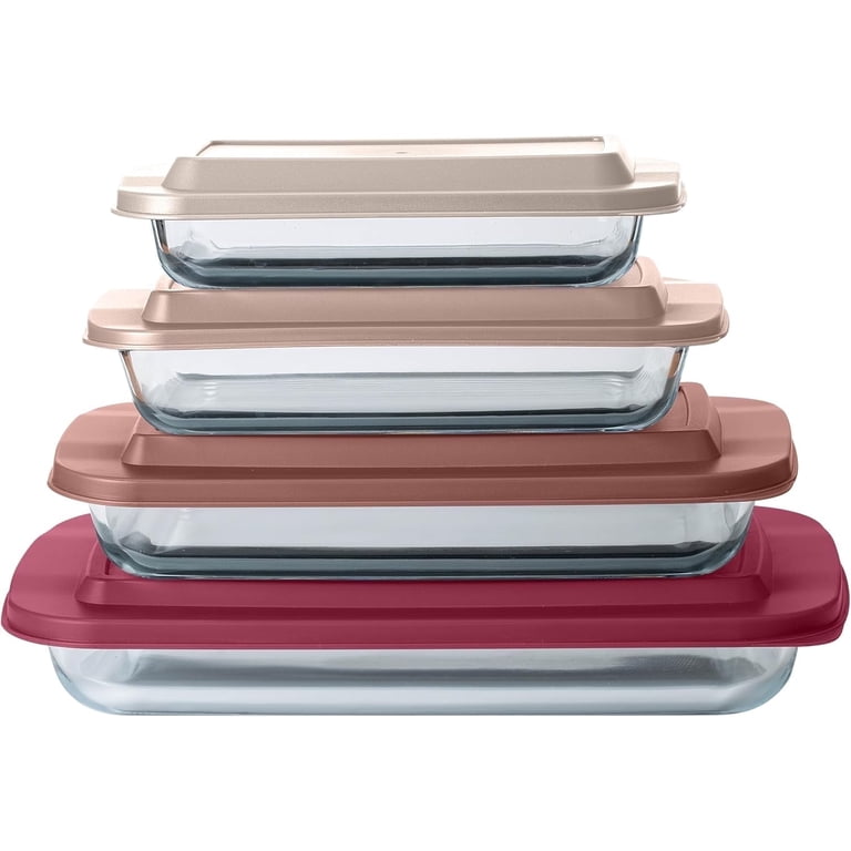 Cook With Color Glass Baking Dish Set with Lids, 4-Pack photo 1