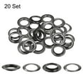 thumbnail image 3 of 20Set Grommets Eyelets with Washers 20mm Copper Metal Eyelets Kit for Curtain Clothes Leather Bag, Gunmetal, 3 of 6