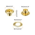 thumbnail image 2 of Kit de Ojales de Metal Uxcell de 300 Conjuntos con Ojales de 4.5mm, 2 of 7