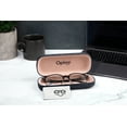 thumbnail image 4 of Oplee™ Linen-Covered Hard Shell Eyeglass Case with Grey Microfiber Cloth – Black (2-Pack), 4 of 8
