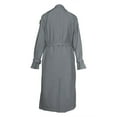 thumbnail image 5 of Harpily Anoraks Women Trench Coat Long Double Breasted Fall Fashion 2023 Classic Lapel Slim Overcoat Outerwear With Belt Grey Gray L, 5 of 6