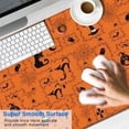 thumbnail image 2 of Long Mouse Pads for Desk,Halloween Orange Background Icons Desk Mats on Top Of Desks, Desk Mouse Pad Extra Large with 3mm Non-Slip Base and Stitched Edge for Gaming,Office,Work,Home 47.3x23.6in, 2 of 5