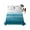 Green, variant on Haze Blue White Ombre Twim XL Size Flat Sheet, Wrinkleproof & Fadeproof Cooling Flat Bed Sheet Only, Vintage Gradient Striped Aesthetics Breathable Soft Bedding Top Sheets 66 x 102 Inches
