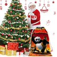 thumbnail image 2 of Kung Fu Panda Bolsa de regalo con cierre de cinta navideño para decoración de Navidad, 20 cm × 31 cm., 2 of 6