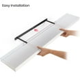 thumbnail image 5 of Floating Shelves for Wall, 48" Wood Wall Shelf Set of 2, with Invisible Brackets for Bathroom, Living Room, Bedroom, Kitchen, Nursery, 8" Deep, White, 5 of 8