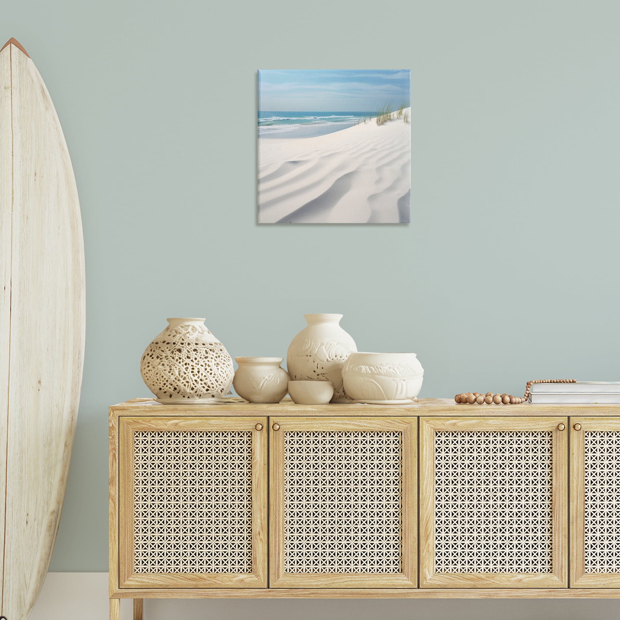 Stupell Industries Seabreeze Windy Dunes Landscape Photography Gallery Wrapped Canvas Art Print Wall Art, 24 x 24
