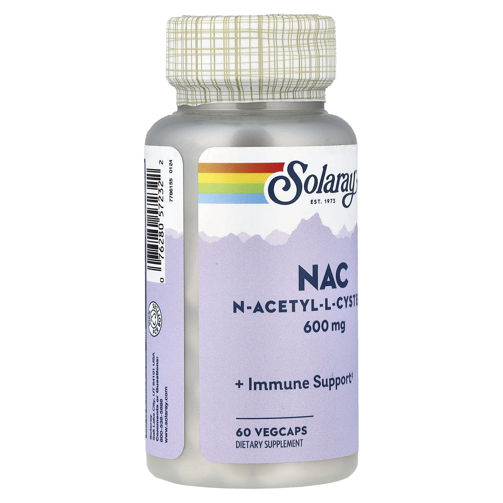 NAC 600mg Solaray 60 VCaps