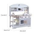 thumbnail image 3 of Trendix Kids Play Kitchen Set with Rich Accessories, Wooden Dollhouse Toys for Child Training Motor Skills And Enhancing Creativity, 3 of 10