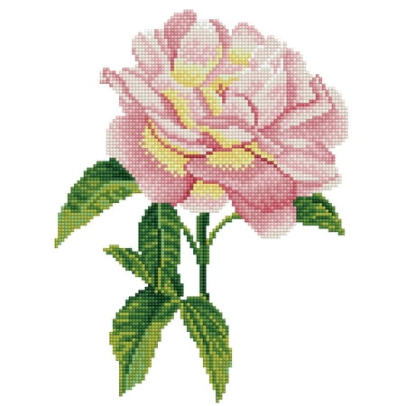 UPC: 4895225914968 | DIAMOND DOTZ® Pink Rose Diamond Painting Kit