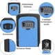 thumbnail image 2 of Wall Mounted Key Box With 4 Digit Code, Waterproof Key Safe, Combination Key Safe Storage Lock Box For Home, Garage, School - Blue, 2 of 5
