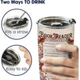 thumbnail image 6 of Book Gifts for Book Lovers, I Am A Book Reader Tumbler with Lid 20 oz Stainless Steel, Book Coffee Mug, Birthday Gifts for Bookworm, 6 of 6