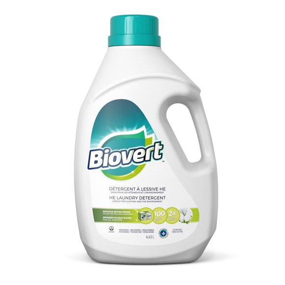 BIOVERT Détergent à Lessive HE Coton Frais Certifié Ecologo