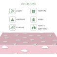 thumbnail image 6 of 60x84 Inch Children Rectangular Tablecloth Cartoon Cloud Pink Table Cloth Washable Durable Table Cover Suitable for Kitchen Kids'' Room Bedroom Outdoor Party Baby Shower, 6 of 7