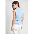 thumbnail image 3 of Blusa tejida sin mangas Roman Fashion /Juvenil, 03253 (Azul cielo) azul cielo EG, 3 of 4