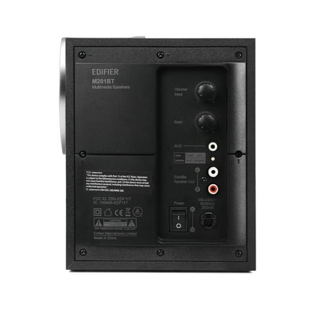 Edifier - M201BT 2.1 Bluetooth Multimedia Speaker System (3-Piece) - Black