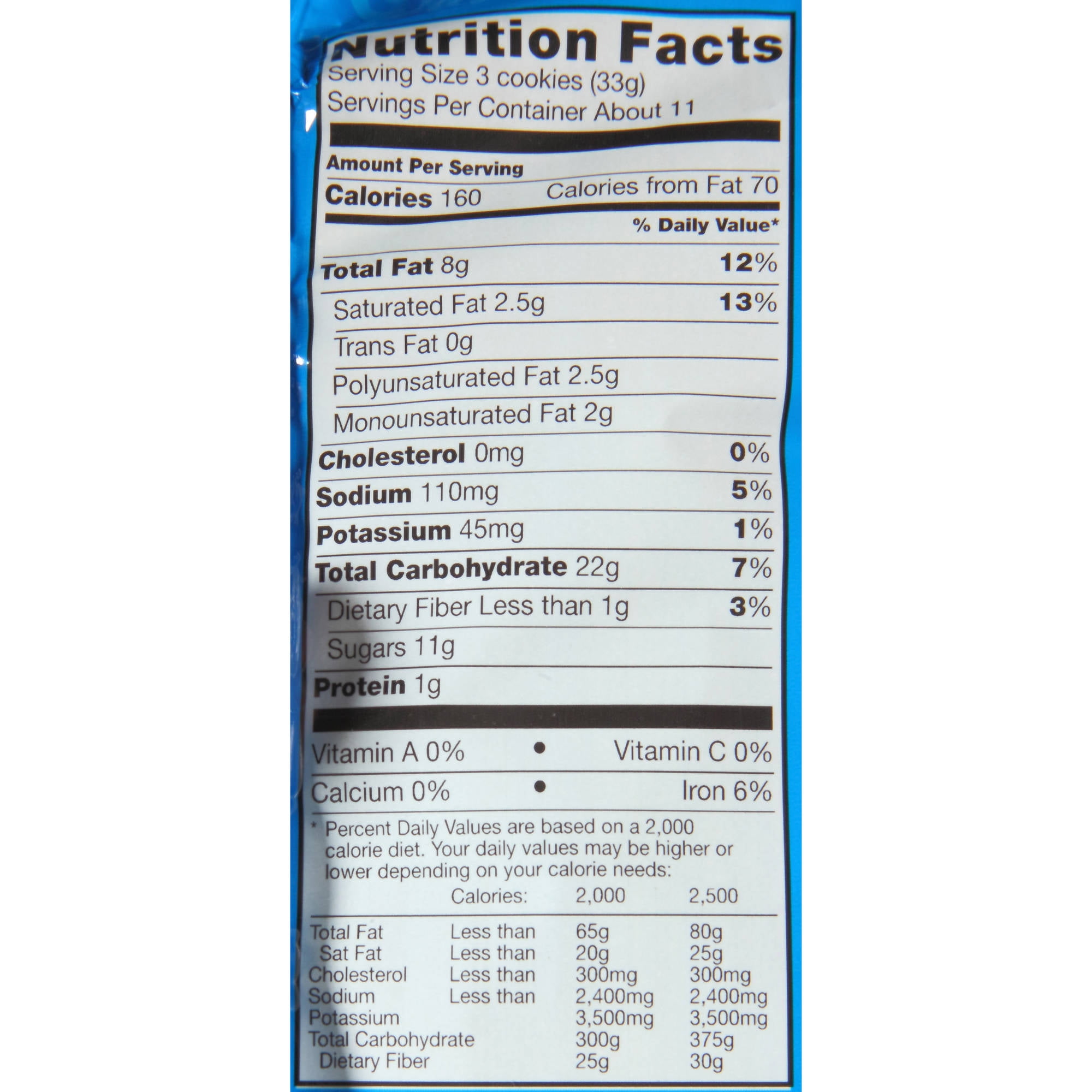 Chips Ahoy Nutrition Facts Label Bios Pics