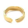 thumbnail image 3 of 304 Stainless Steel Open Cuff Ring for Women Real 14K golden Plated Size 7 1/4(17.5mm), 3 of 3