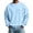 Light Blue #033, variant on Men's Crewneck Pocket Sweatshirt Long Sleeve Relaxed Fit Chest Pocket Soft Casual Basic Pullover Sweatshirt