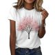thumbnail image 1 of Camiseta ZOCANIA para mujer, estilo casual, mezcla de algodón y estampado floral, 1 of 2