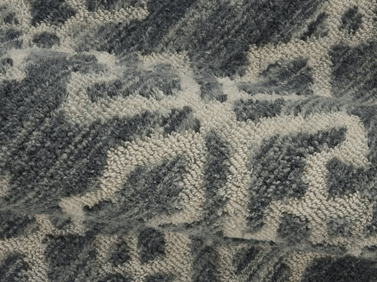 Better Homes & Gardens Gray Arcos Geo Indoor Runner Rug, 2.5' x 7'