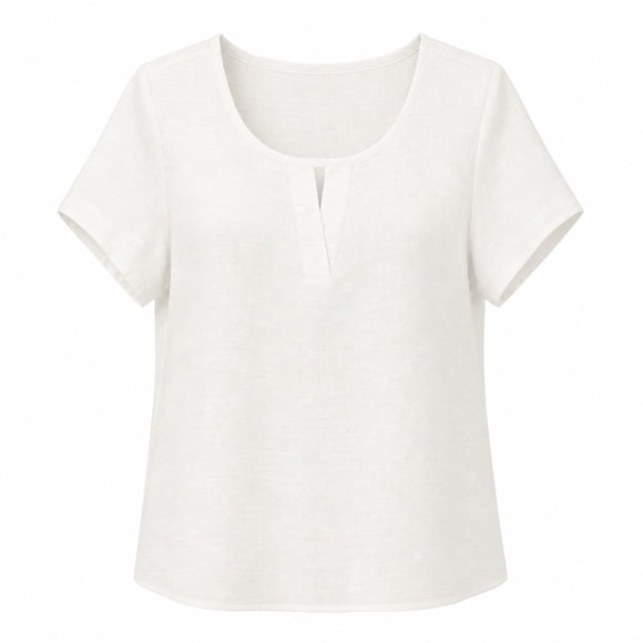 Blusa George para Mujer, Manga Corta Blanco Talla Ch