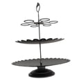 thumbnail image 4 of Soporte para cupcakes de 3 niveles, soporte para servir pasteles, plato para dulces y postres, elegante plato para pasteles Negro, 4 of 9