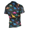 thumbnail image 2 of joogoo Dinosaurs Cartoon-r1 Pattern Men's Cycling Jerseys Mountain Bike Short Sleeve Tops L, 2 of 7