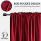 thumbnail image 4 of Cortinas opacas DONREN con aislamiento térmico (107 x 183 cm), color rojo, 4 of 7