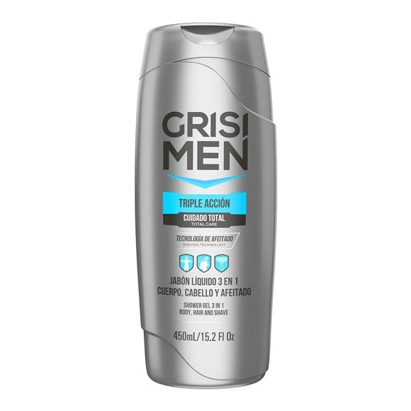 Shampoo Grisi Men Triple acción 450ml
