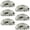 Multicolored, variant on PhooArto 6 Pcs Cup Drawer Pulls, Cows Chamomile Pattern Shell Shape Handles Cabinet Knobs for Dresser Cupboard Closet Wardrobe with Screws