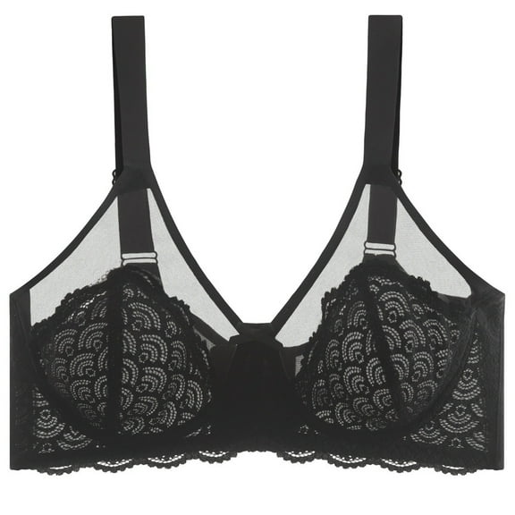 Fengactive Push Up Bras for Women Large Bust Underwire Full Coverage Lace Plus Size Bra