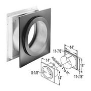 M & G Duravent 6DT-WT 6 Inch Dura Vent Duratech Wall Thimble Galvanized Painted Black Finishing Collar Needed Not Included