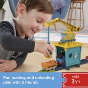 Thomas & Friends Fix em Up Friends Toy Train Set with Carly, Sandy and Motorized Thomas