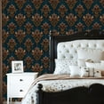 thumbnail image 2 of Peel and Stick Wallpaper Luxurious Victorian Damask Gold Baroque Wall Mural 23.6in x 9.8ft Self Adhesive Removable Wall Paper Renter Friendly Wallpaper for Nursery Bedroom Cabinets, 2 of 8