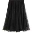 thumbnail image 4 of Jupe Longue en Tulle pour Femme Robe Tutu Évasée Plissée en Chiffon Taille Élastique Jupe Midi, 4 of 6