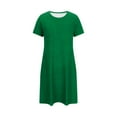 thumbnail image 4 of Maean Womens Short Sleeve Nightshirt Plain Pullover Loungewear Nightgowns Casual Sleepwear Shirt, 4 of 6