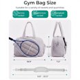 thumbnail image 2 of Women’s Tennis Tote Bag – 3-in-1 Crossbody Tennis Bag for 2 Rackets w/ Shoe Compartment & Wet Bag, Gym & Pickleball, 2 of 6