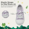 thumbnail image 4 of Toddler Sneakers for Girls Boys, Kids Canvas Fashion Shoes Elastic Straps Laces Slip On Lightweight Comfortable Low Top Classic Casual Walking Shoes, 4 of 6