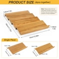 thumbnail image 2 of 4 Tier Stackable Wooden Spice Drawer Organizer, Space-Saving Countertop & Cabinet Seasoning Storage, Quick Positioning, Single Size 13"L x 4.7"W, Includes 4 Sealing Clips, 2 of 5