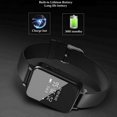 thumbnail image 4 of Reloj grabador de audio digital Vandlion con pulsera con grabación activada por voz, dictáfono de 1536 kbps, grabador de pantalla OLED para empresas V81, 16 GB, color negro, 4 of 5