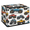 Multicolor 3, variant on CURLYOOT Monster Truck Cars Storage Bin With Zipper Lid, Foldable Clothes Organizer Lidded Storage Baskets, Rectangular Box Closet Shelf Organizer for Bedroom Living Room