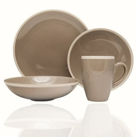 Red Vanilla Sahara 16 Piece Dinnerware Set, Service for 4