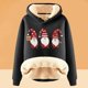 thumbnail image 4 of WILLBEST Sudadera Deportiva para Mujer, Estilo Navideño Informal, con Capucha Gruesa Mediana, 4 of 4